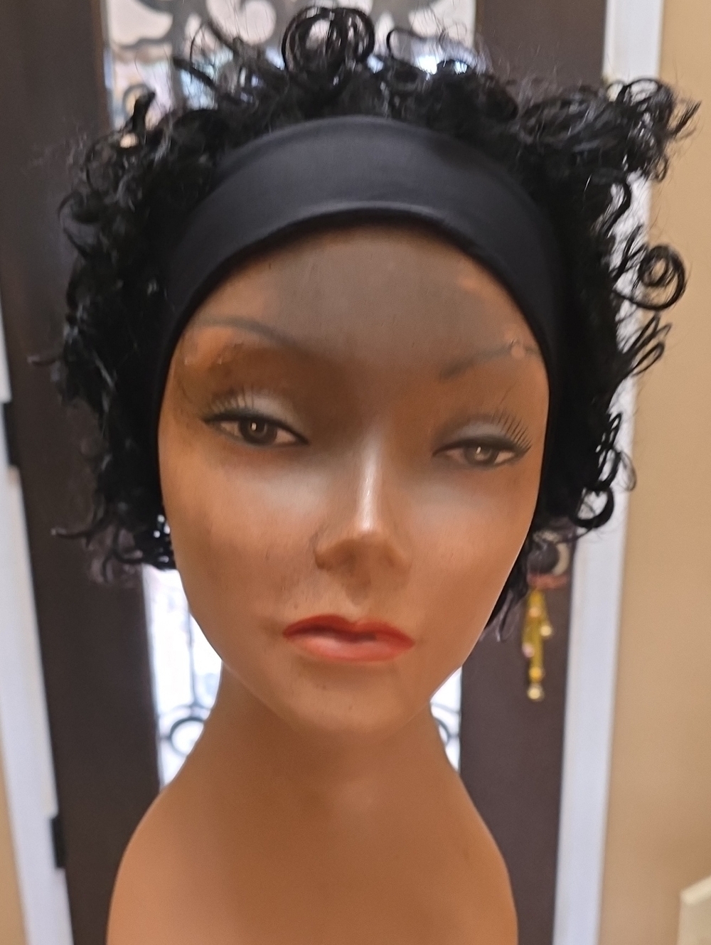 Curly Short Headband Wig